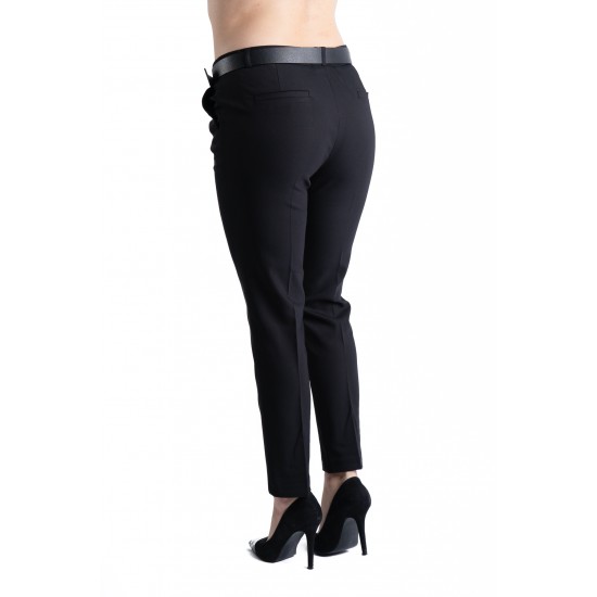 Pantaloni Ava Eleganti Marime Mare Negru Premium